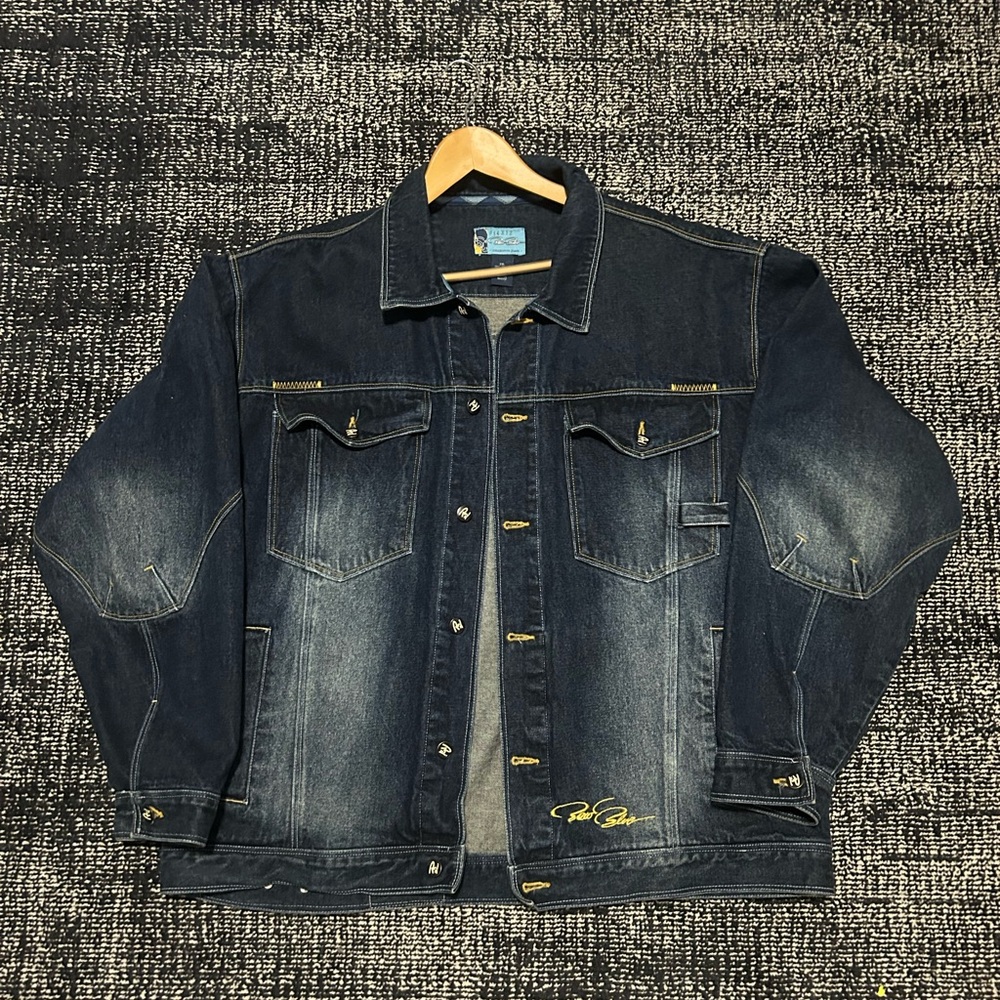 Vintage 90s Raw Blue Denim Jacket